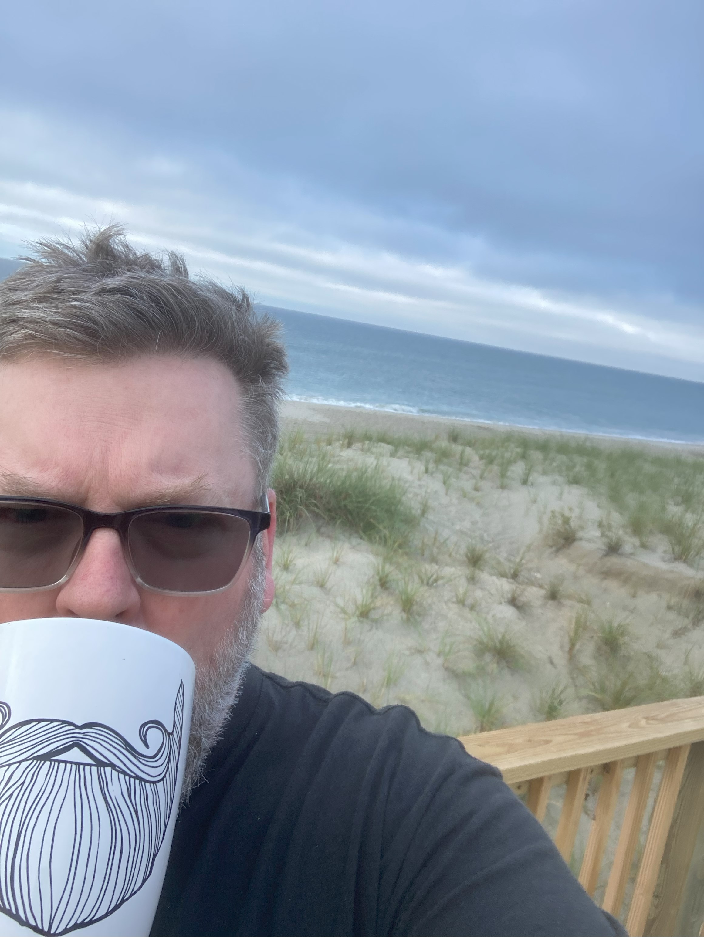 Me drinking coffee